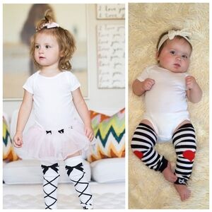 NWT Baby Leggings, leg warmer 4 pack!